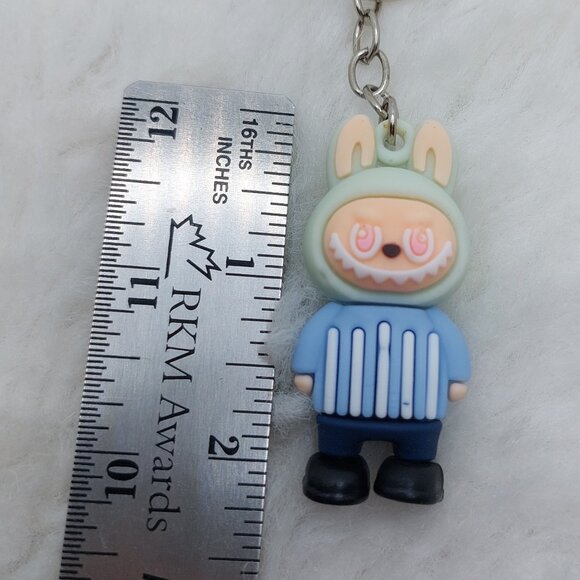 2/$19 Labubu blue strip shirt keychain - Picture 4 of 6